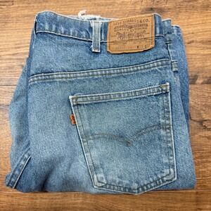 Vintage‎ Men's Levis 38x29* Jeans 20517-0217 Saddleman Bootcut Orange Tab